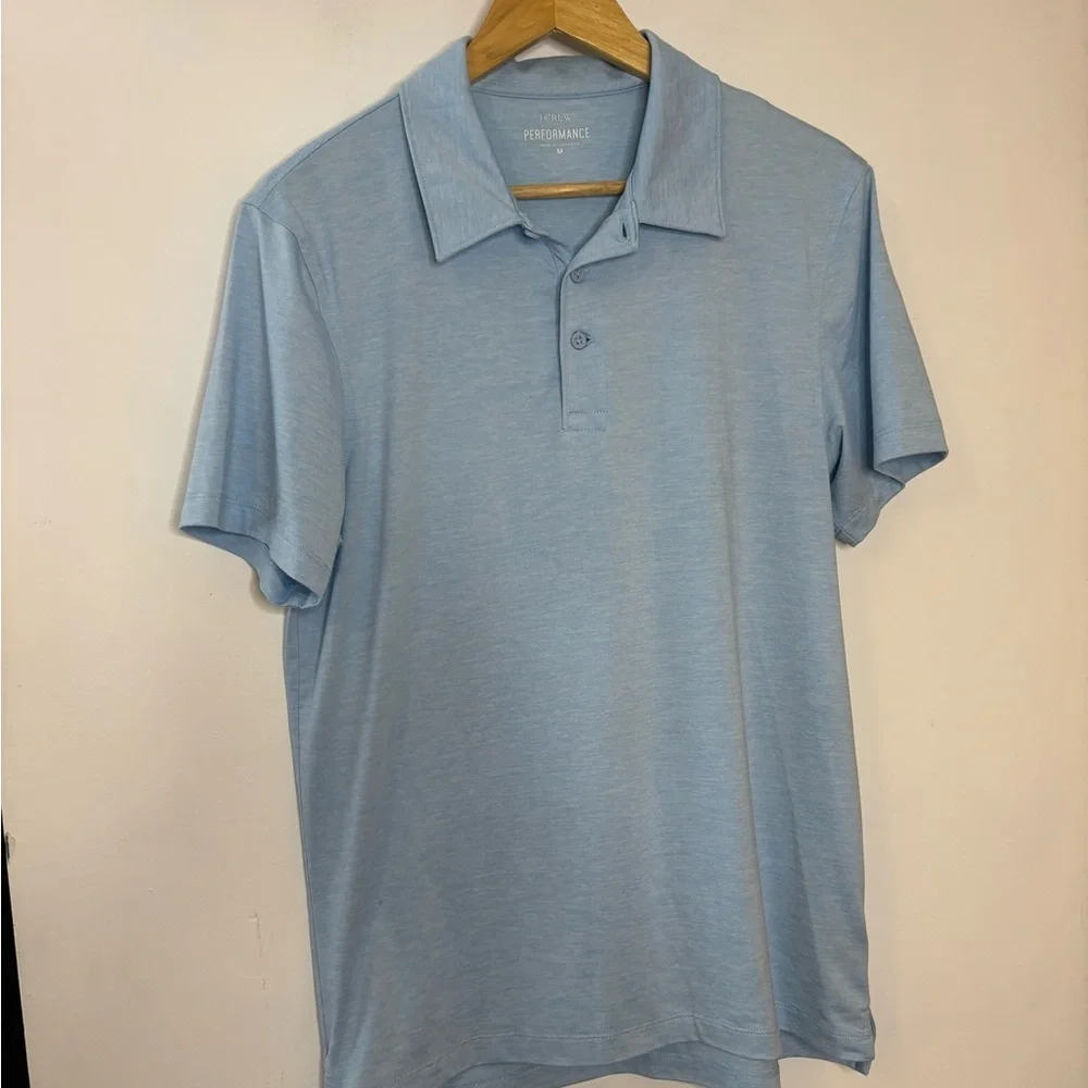 J. Crew Performance Sky Blue Men's Polo Shirt